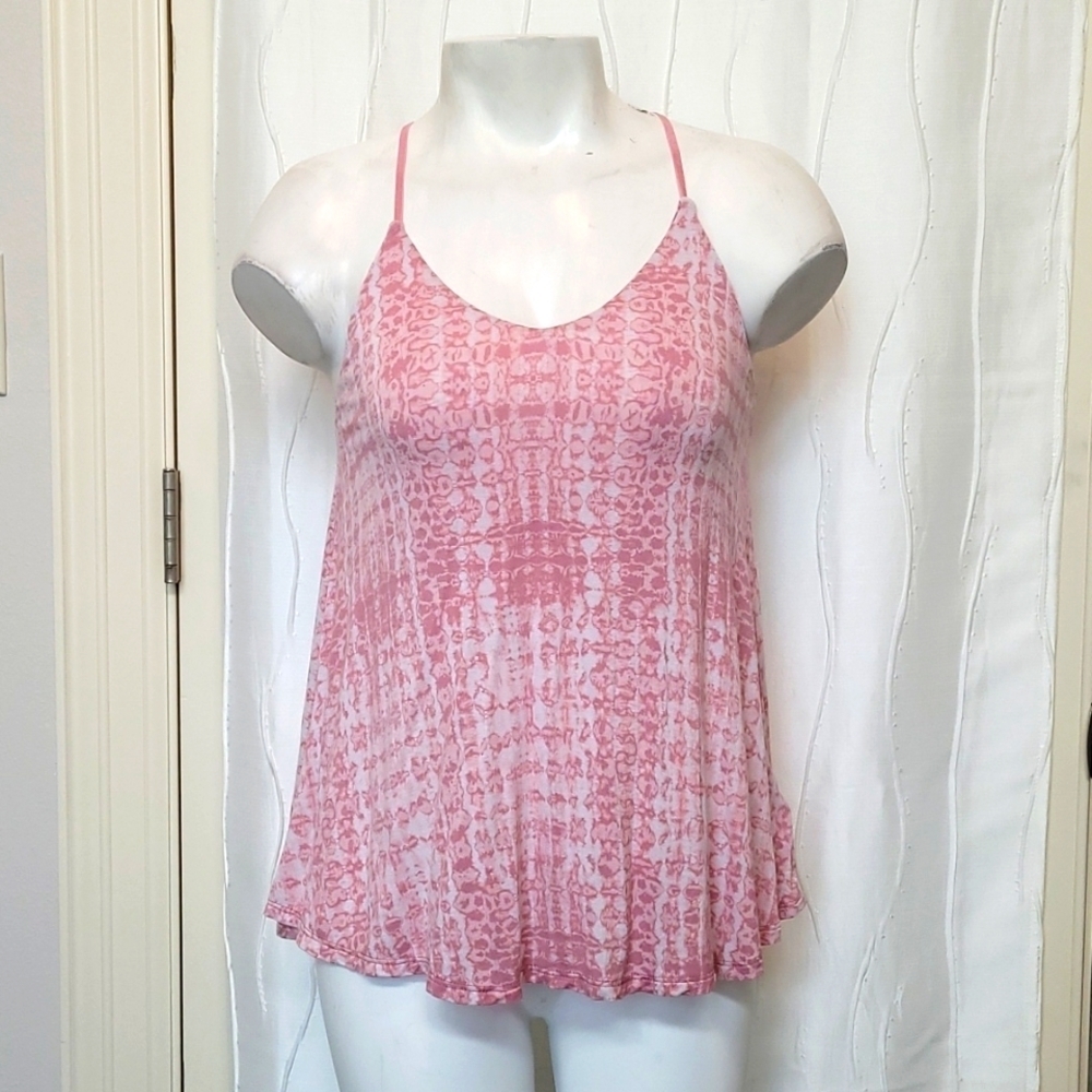 Artisan NY Sleepwear Pink Tie Dye Tank Top